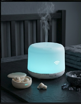 500ml Ultrasonic Aromatherapy Diffuser with Remote | Quiet Essential Oil Diffuser for Large Room, 7 Color LED Lights, 4 Timer Settings & Auto Shut Off for Bedroom, Home, Office